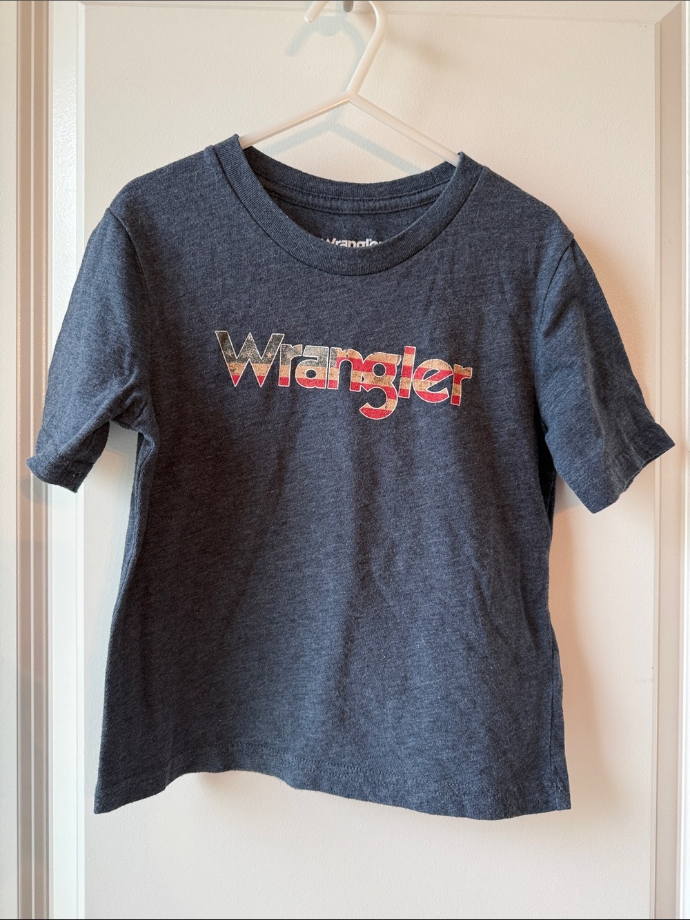 Wrangler Navy Short-Sleeve Logo Tee